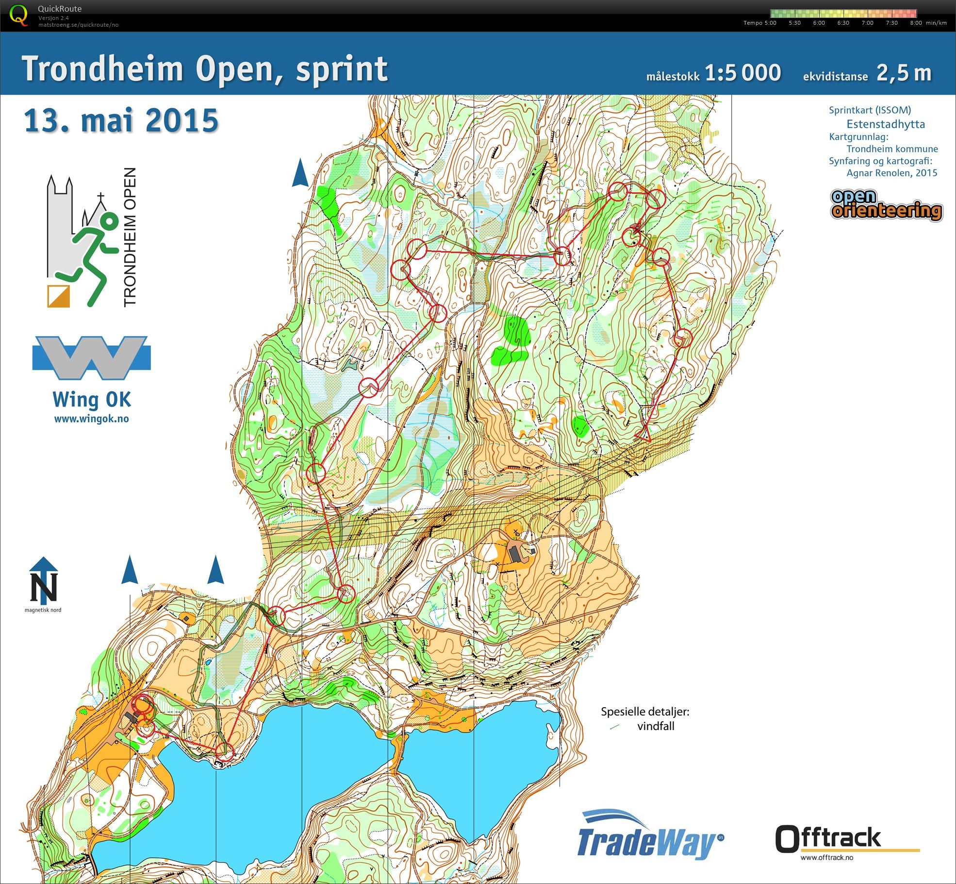 Trondheim Open, skogssprint (2015-05-13)
